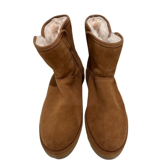 UGGS Cory II New $150 Genuine Shearling Lined Boot Fall Winter Chestnut Size 5.5 - Picture 3 of 9